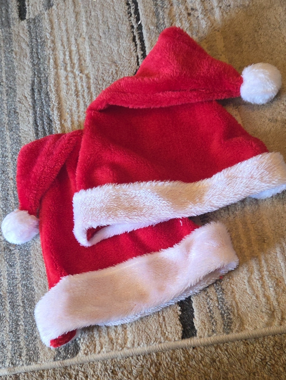 Kids Red Santa Hat with White Trim - Festive Holiday Accessory